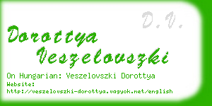 dorottya veszelovszki business card